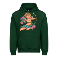 Forest Green cupid valentine's day Urban Hoodie - RanaPortraitStore