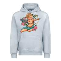 Heather Grey cupid valentine's day Urban Hoodie - RanaPortraitStore