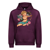 Mauve Wine cupid valentine's day Urban Hoodie - RanaPortraitStore