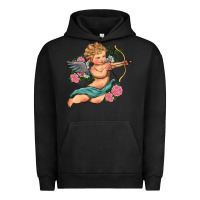 Pigment Black cupid valentine's day Urban Hoodie - RanaPortraitStore