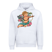 White cupid valentine's day Urban Hoodie - RanaPortraitStore