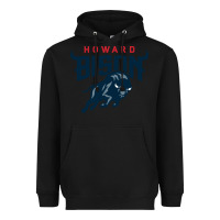 Black howard bison Heavyweight Hoodie - linhVisuals