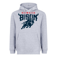 Heather Grey howard bison Heavyweight Hoodie - linhVisuals