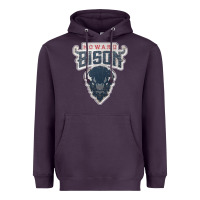 Plum howard bison Heavyweight Hoodie - linhVisuals