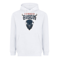 White howard bison Heavyweight Hoodie - linhVisuals