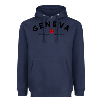 Navy geneva switzerland clothing gifts and souvenirs Heavyweight Hoodie - linhVisuals