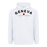 White geneva switzerland clothing gifts and souvenirs Heavyweight Hoodie - linhVisuals