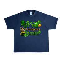 Navy Let the shenanigans begin St. Patricks Day Urban Heavy Tee - FaDigitalArtStudio