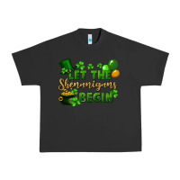 Pigment Black Let the shenanigans begin St. Patricks Day Urban Heavy Tee - FaDigitalArtStudio