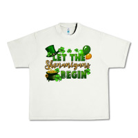 Pistachio Let the shenanigans begin St. Patricks Day Urban Heavy Tee - FaDigitalArtStudio