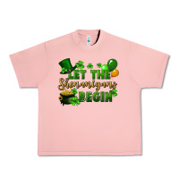 Salmon Let the shenanigans begin St. Patricks Day Urban Heavy Tee - FaDigitalArtStudio