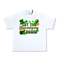 White Let the shenanigans begin St. Patricks Day Urban Heavy Tee - FaDigitalArtStudio