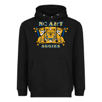 Black north carolina a&t aggies Heavyweight Hoodie - linhVisuals