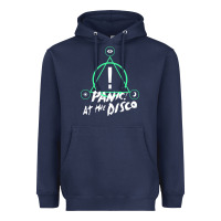 Navy PANIC! AT THE DISCO Heavyweight Hoodie - linhVisuals