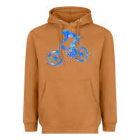Meerkat downhill mountain bike t  shirt downhill mountain bike jump blue water Heavyweight Hoodie - linhVisuals