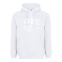 White PANIC! AT THE DISCO Heavyweight Hoodie - linhVisuals