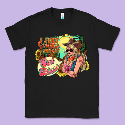 I Just Smile And Say God Bless Classic Tee Designed By Howdyjamesfarm