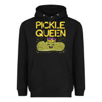 Black are you the pickle queen womens funny pickle gifts premium t shirt Heavyweight Hoodie - linhVisuals