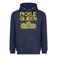 Navy are you the pickle queen womens funny pickle gifts premium t shirt Heavyweight Hoodie - linhVisuals