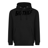 Black BIG THIEF Heavyweight Hoodie - linhVisuals