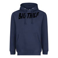 Navy BIG THIEF Heavyweight Hoodie - linhVisuals