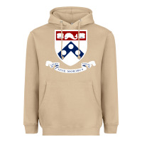 Mushroom upenn shield with banner Heavyweight Hoodie - linhVisuals