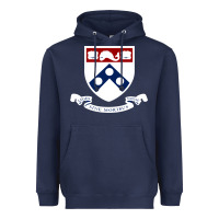 Navy upenn shield with banner Heavyweight Hoodie - linhVisuals