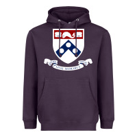 Plum upenn shield with banner Heavyweight Hoodie - linhVisuals