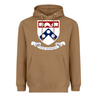 Toasted Coconut upenn shield with banner Heavyweight Hoodie - linhVisuals
