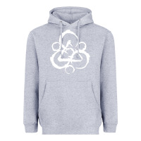 Heather Grey coheed and cambria Heavyweight Hoodie - linhVisuals