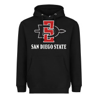 Black san diego state aztecs Heavyweight Hoodie - linhVisuals