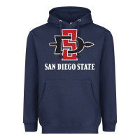 Navy san diego state aztecs Heavyweight Hoodie - linhVisuals