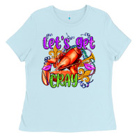Baby Blue let's get cray with crawfish olivia Ladies Tee - OliviaCreatesArt