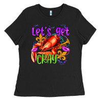 Black let's get cray with crawfish olivia Ladies Tee - OliviaCreatesArt