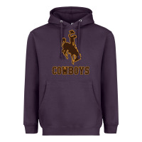 Plum university of wyoming cowboys Heavyweight Hoodie - linhVisuals