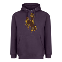 Plum university of wyoming cowboys Heavyweight Hoodie - linhVisuals