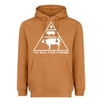 Meerkat the real food pyramid carnivore Heavyweight Hoodie - linhVisuals