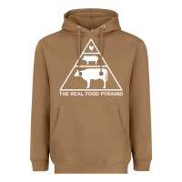 Toasted Coconut the real food pyramid carnivore Heavyweight Hoodie - linhVisuals