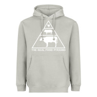 Moon Dust the real food pyramid carnivore Heavyweight Hoodie - linhVisuals