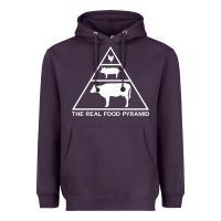 The Real Food Pyramid Carnivore Heavyweight Hoodie | Teevron