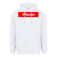 White wasian Heavyweight Hoodie - linhVisuals