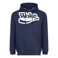 Navy Woke Heavyweight Hoodie - linhVisuals