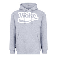 Heather Grey Woke Heavyweight Hoodie - linhVisuals