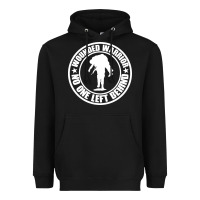 Black Wounded Warrior No One Left Behind War Veteran Heavyweight Hoodie - linhVisuals