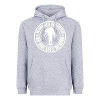 Heather Grey Wounded Warrior No One Left Behind War Veteran Heavyweight Hoodie - linhVisuals