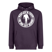 Plum Wounded Warrior No One Left Behind War Veteran Heavyweight Hoodie - linhVisuals