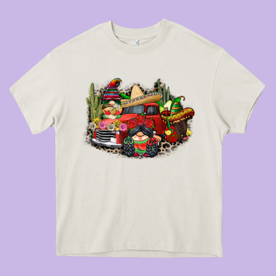 Cinco De Mayo Truck Heavy Core Tee Designed By Cowgirlartshop