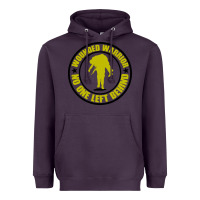 Plum Wounded Warrior No One Left Behind War Veteran Heavyweight Hoodie - linhVisuals