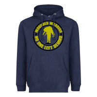 Navy Wounded Warrior No One Left Behind War Veteran Heavyweight Hoodie - linhVisuals