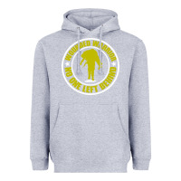 Heather Grey Wounded Warrior No One Left Behind War Veteran Heavyweight Hoodie - linhVisuals